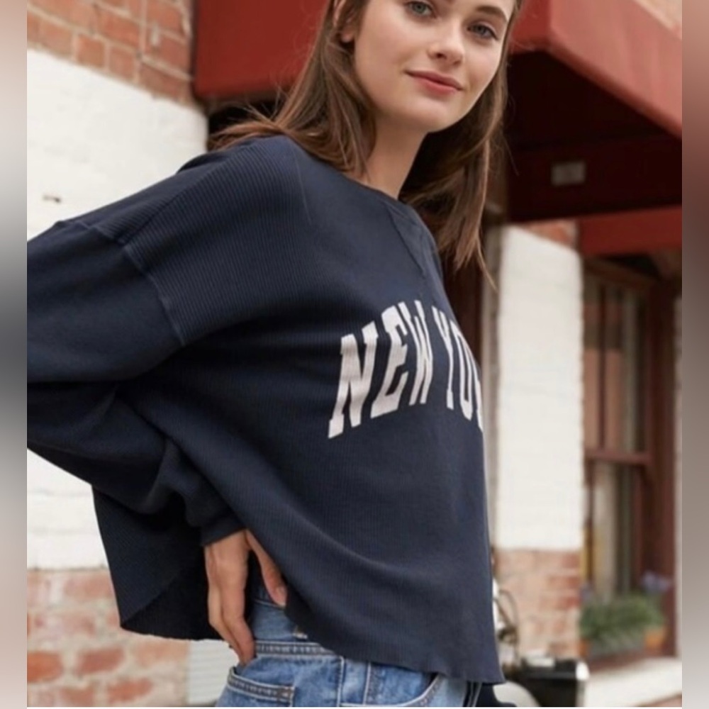 Brandy Melville John Galt Oversized New York Waffle Thermal